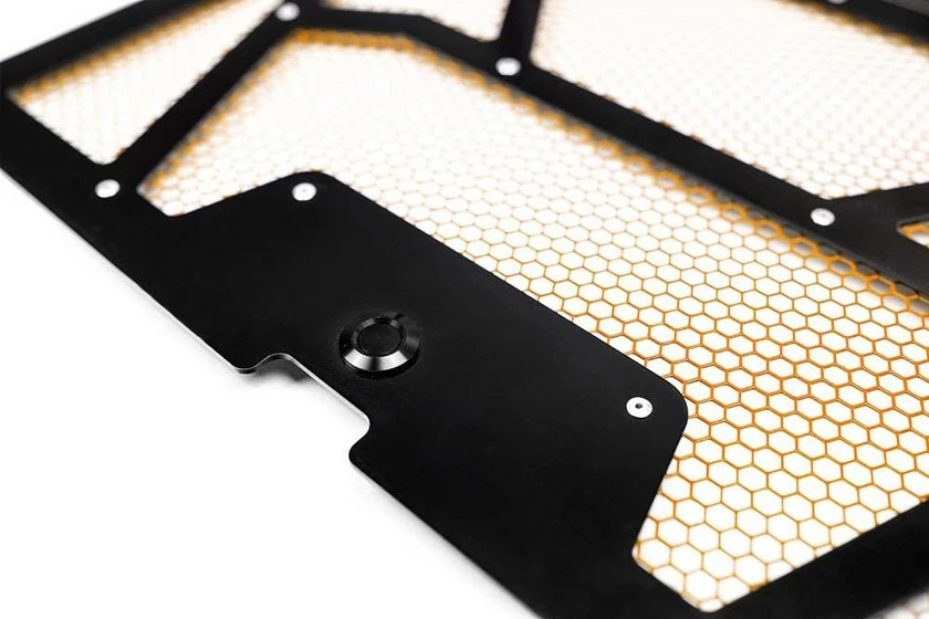 Agency Power Polaris RZR XP 1000/Turbo Vented Engine Cover (Gloss Black/Orange) - Image 3