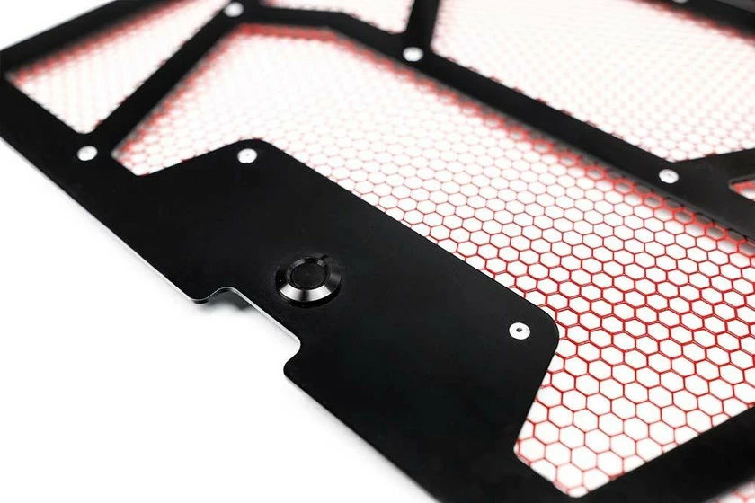 Agency Power Polaris RZR XP 1000/Turbo Vented Engine Cover (Gloss Black/Red) - Image 3