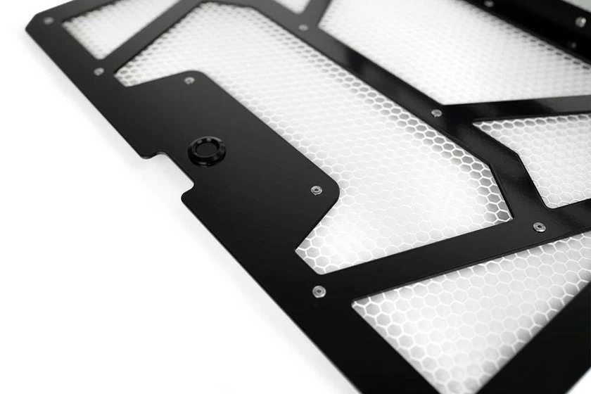 Agency Power Polaris RZR XP 1000/Turbo Vented Engine Cover (Gloss Black/White) - Image 3