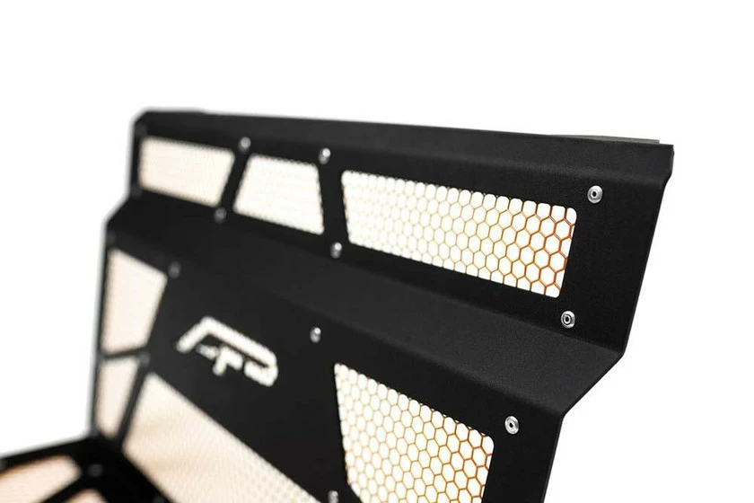 Agency Power Polaris RZR XP 1000/Turbo Vented Engine Cover (Matte Black/Orange) - Image 2