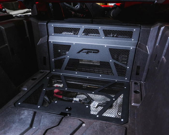 Agency Power Polaris RZR XP 1000/Turbo Vented Engine Cover (Matte Black/Red) - Image 4