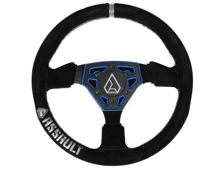 Assault Industries Navigator Suede Steering Wheel (Blue)