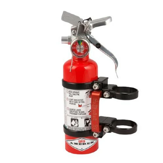 Axia Alloys Quick Release Fire Extinguisher Mount With Red 1.4lb Halotron