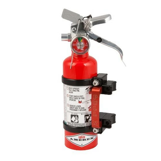 Axia Alloys Quick Release Fire Extinguisher Mount With Red 1.4lb Halotron - Image 2