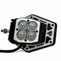 Baja Designs Squadron Nighthawk Mirror UTV Led Light Kit (Wide Cornering) (Clear)