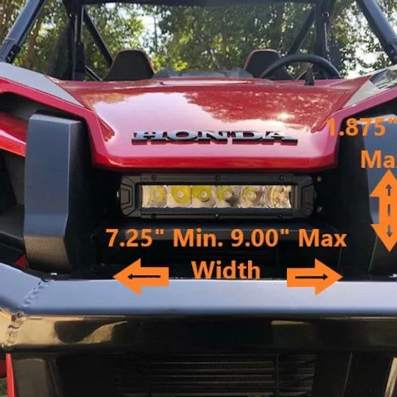 Bosman Designs Honda Talon Upper Grill Light Bar Mount - Image 3