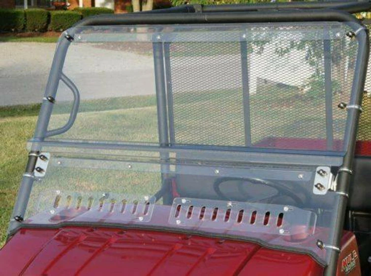 Falcon Ridge Kawasaki Mule Trans Aero-Vent Folding Front Windshield - Image 2