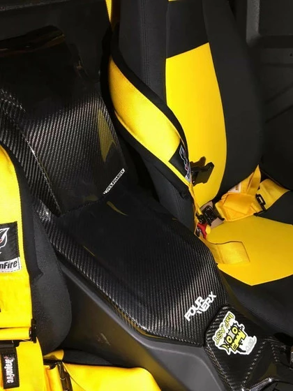 FourWerx Carbon Yamaha YXZ1000 R Carbon Fiber Center Console Battery Cover - Image 2