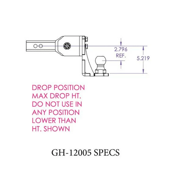 Gen-Y Hitch The Glyder 7K Torsion Flex Ball Mount (2" Shank) - Image 2
