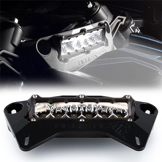 Heretic Studio Can Am Maverick X3 Amber Shock Tower LED Light Bar Mount - Image 3