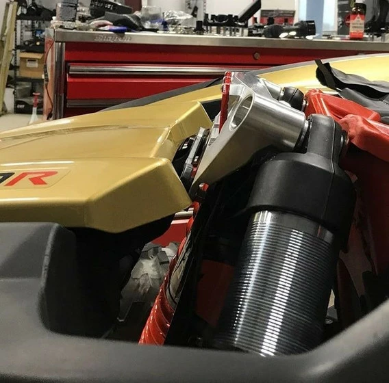 Heretic Studio Can Am Maverick X3 Amber Shock Tower LED Light Bar Mount - Image 8