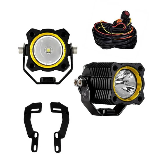 KC HiLites 05-15 Toyota Tacoma Ditch Mount FLEX LED Light Kit (Single) (Spread)