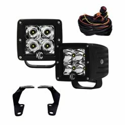 KC HiLites 10-18 Toyota 4Runner Ditch Mount C-Series C3 LED Light Kit (Spot)