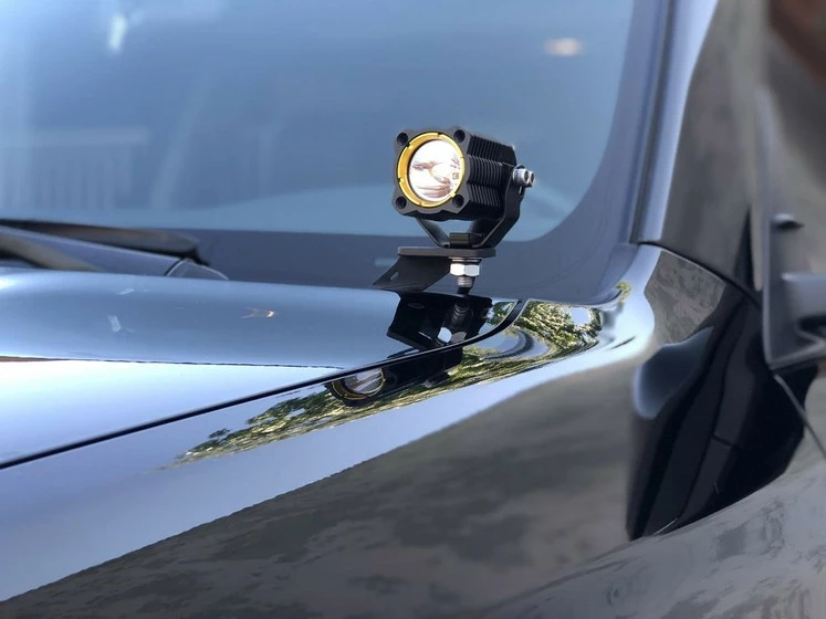 KC HiLites 10-18 Toyota 4Runner Ditch Mount FLEX LED Light Kit (Single) (Spread) - Image 2