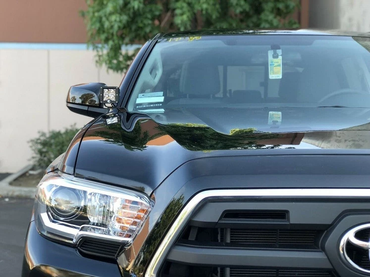 KC HiLites 16-18 Toyota Tacoma Ditch Mount C-Series C3 LED Light Kit (Flood) - Image 2