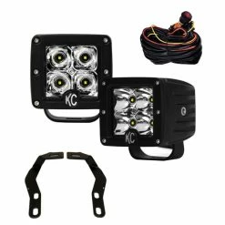 KC HiLites 16-20 Toyota Tacoma Ditch Mount C-Series C3 LED Spot Light Kit