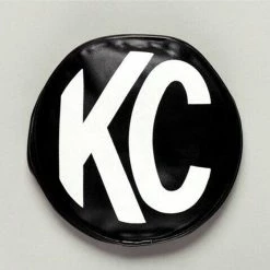 KC HiLiTES 5" Vinyl Cover (Black With White Logo)