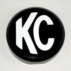 KC HiLiTES 6" Plastic Cover (Black With White Logo)