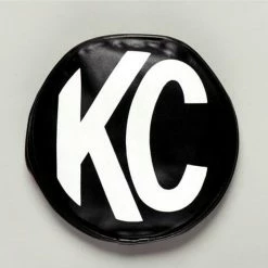 KC HiLiTES 6" Vinyl Cover (Black With White Logo)