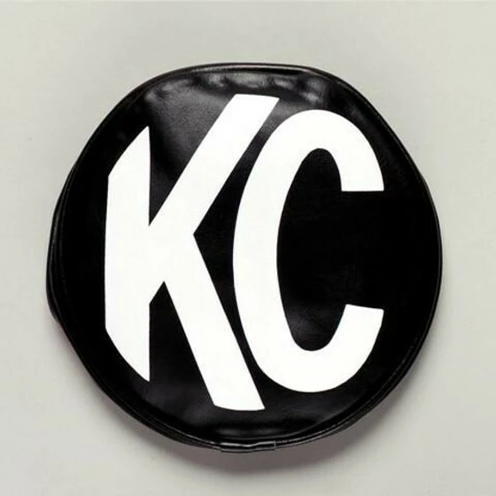 KC HiLiTES 6" Vinyl Cover (Black With White Logo)