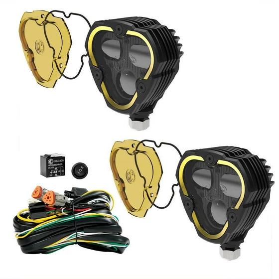 KC HiLiTES Flex Era 3 Dual Mode SAE Fog Light - 2-Light Master Kit - Image 2