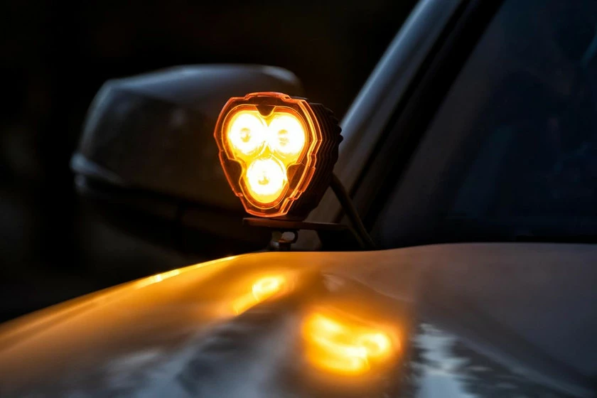 KC HiLiTES FLEX ERA 3 LIGHT SHIELD / HARD COVER (Amber) - Image 3