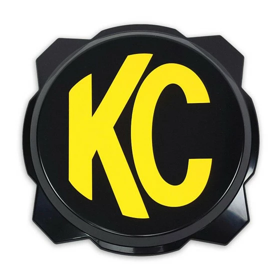 KC HiLiTES Gravity Pro6 Black Light Cover With Yellow Logo