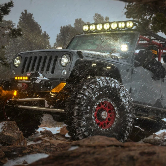 KC HiLiTES Jeep JK FLEX ERA 4 LED Light (Combo) (Pair) - Image 8