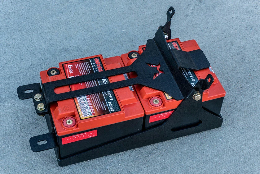 Madigan Motorsports Can-Am Maverick X3 MAX Dual Battery Mount (4-Seat) (Black) - Image 5