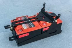 Madigan Motorsports Can-Am Maverick X3 MAX Dual Battery Mount (4-Seat) (Black)