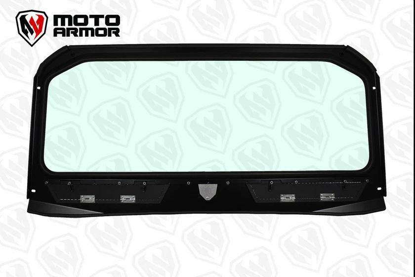 Moto Armor Polaris General Vented Full Glass Windshield - Image 2