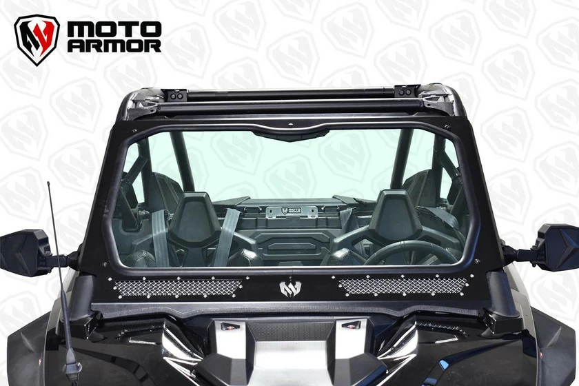 Moto Armor Polaris RZR Pro XP Full Glass Windshield (Two Vent Model) - Image 5