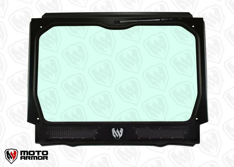 Moto Armor Polaris RZR Pro XP Full Glass Windshield (Two Vent Model) - Image 2
