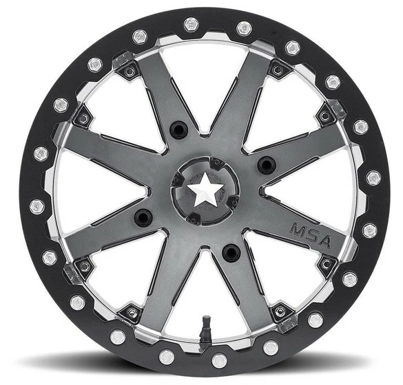 MSA M21 Lok UTV Wheel (16X7) (4X156) (Charcoal Tint) - Image 2