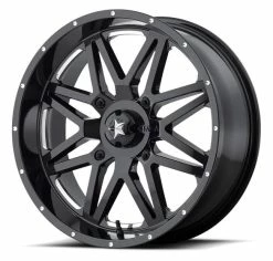 MSA M26 Vibe UTV Wheel (16X7) (4X137) (Milled Gloss Black)