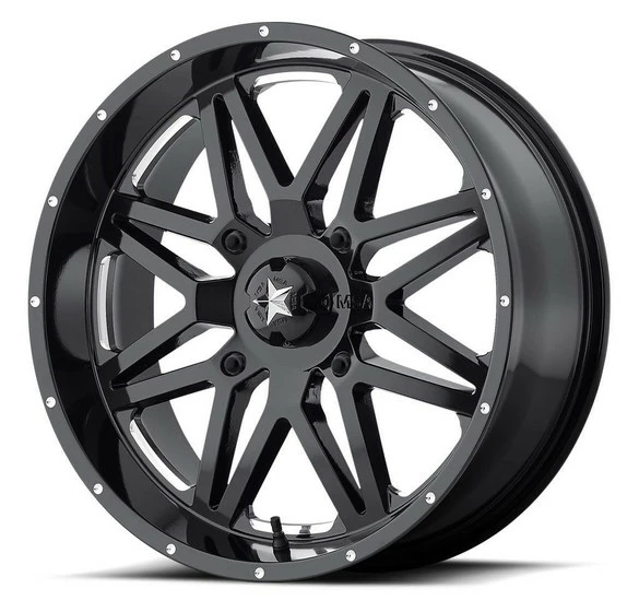 MSA M26 Vibe UTV Wheel (16X7) (4X137) (Milled Gloss Black)