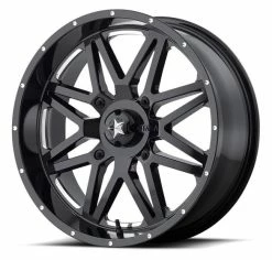 MSA M26 Vibe UTV Wheel (16X7) (4X156) (Milled Gloss Black)
