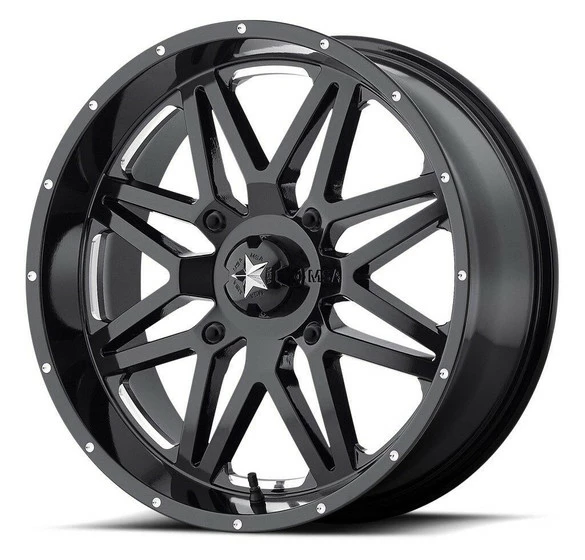 MSA M26 Vibe UTV Wheel (16X7) (4X156) (Milled Gloss Black)