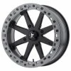 MSA M31 Lok2 UTV Wheel (14X10) (4X156) (Satin Black Matte Gray Ring)