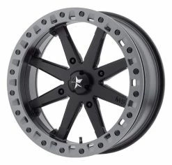 MSA M31 Lok2 UTV Wheel (18X7) (4X156) (Satin Black Matte Gray Ring)
