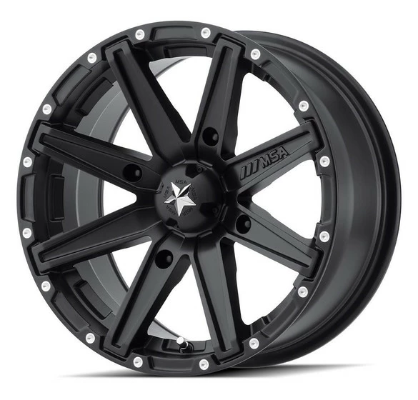 MSA M33 Clutch UTV Wheel (15X10) (4X156) (Satin Black)
