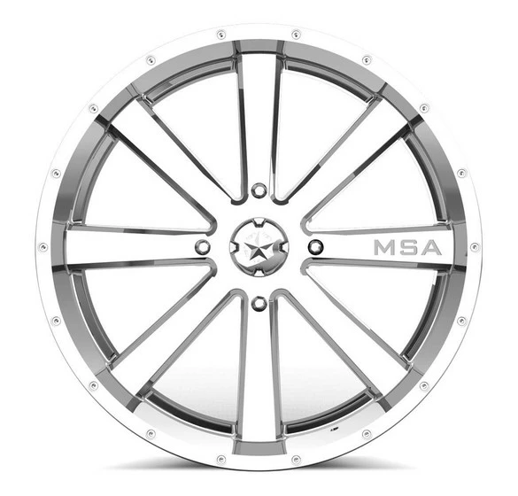 MSA M34 Flash UTV Wheel (20X7) (4X156) (Chrome)