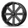 MSA M34 Flash UTV Wheel (24X7) (4X137) (Gloss Black Milled)
