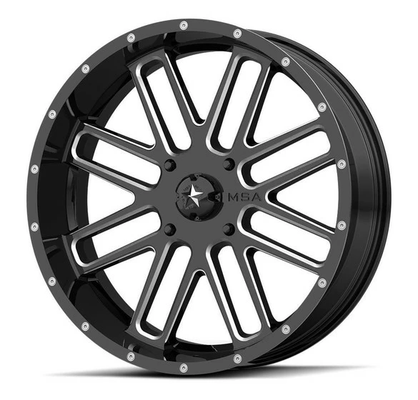 MSA M35 Bandit UTV Wheel (20X7) (4X156) (Gloss Black Milled)