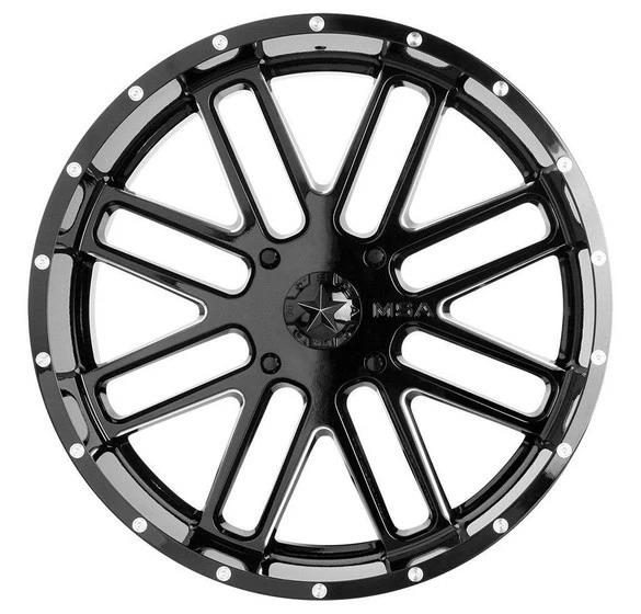 MSA M35 Bandit UTV Wheel (22X7) (4X137) (Gloss Black Milled) - Image 2