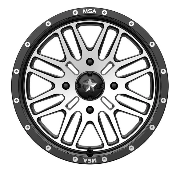 MSA M38 Brute UTV Wheel (15X7) (4X137) (Gloss Black Machined) - Image 3