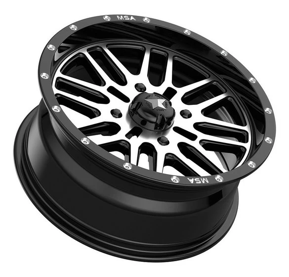 MSA M38 Brute UTV Wheel (18X7) (4X156) (Gloss Black Machined) - Image 2