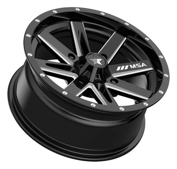 MSA M41 Boxer UTV Wheel (16X7) (4X137) (Gloss Black Milled) - Image 2