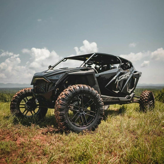 MSA M43 Fang UTV Wheel (14x7) (4x110) (Satin Black/Titanium Tint) - Image 2