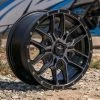 MSA M43 Fang UTV Wheel (15x7) (4x156) (+38) (Satin Black/Titanium Tint)